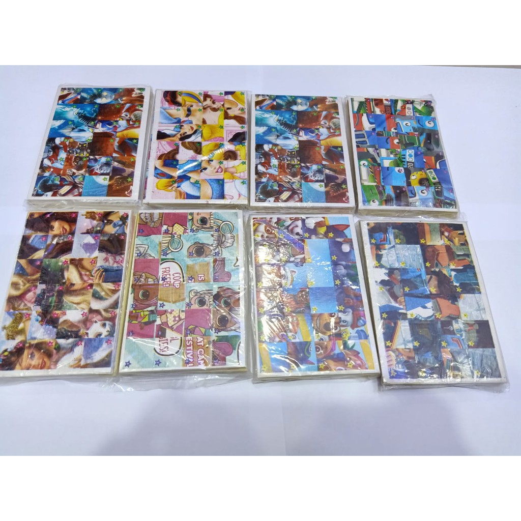 

stiker tempel acak isi 50 lembar bongkar pasang stiker bp grosir