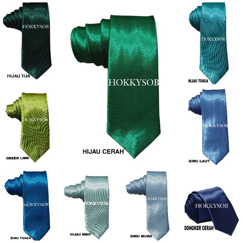 Dasi slim 2inch 5cm polos Import hitam hijau tosca biru hijau mint dongker coklat  putih tulang abu tua ungu lilac violet ungu muda seragam wisuda wedding kantor