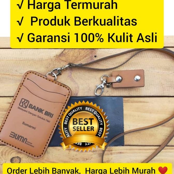 

[[COD]] NAME TAG HOLDER KULIT CUSTOM, ID CARD HOLDER KULIT, GANTUNGAN ID CARD TERBATAS Kode 13