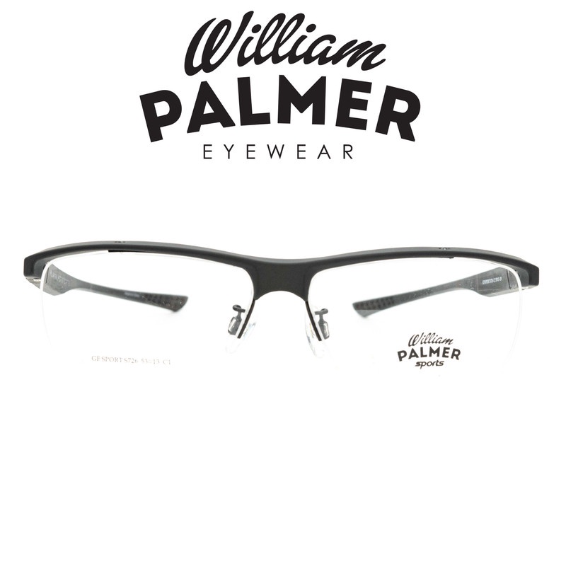 William Palmer Kacamata Pria Wanita Sport 726 C1 Black