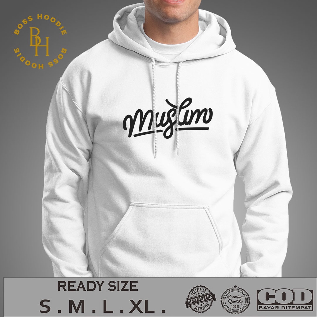 HOODIE ISLAM TULISAN MUSLIM / HOODIE PRIA / JAKET PRIA / HOODIE KEREN