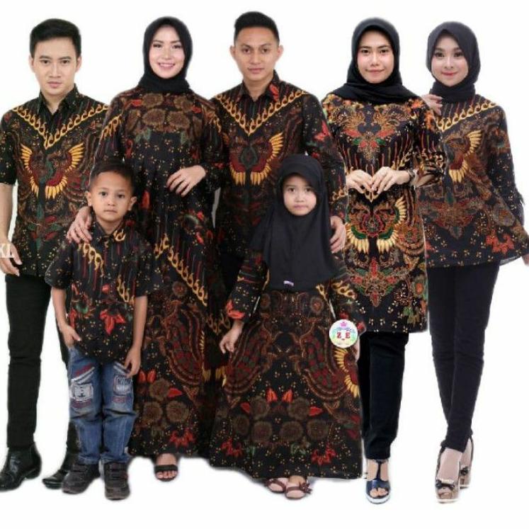 

[KODE WTQZ9] BATIK COUPLE KELUARGA sania ruffle ori ndoro jowi dnt motif Kupu Kuning