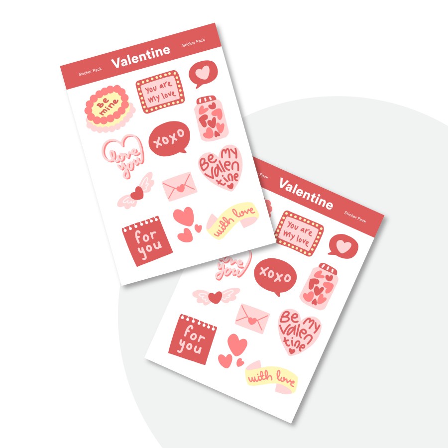 

Sticker Pack Valentine Edition - A5 (20pcs)