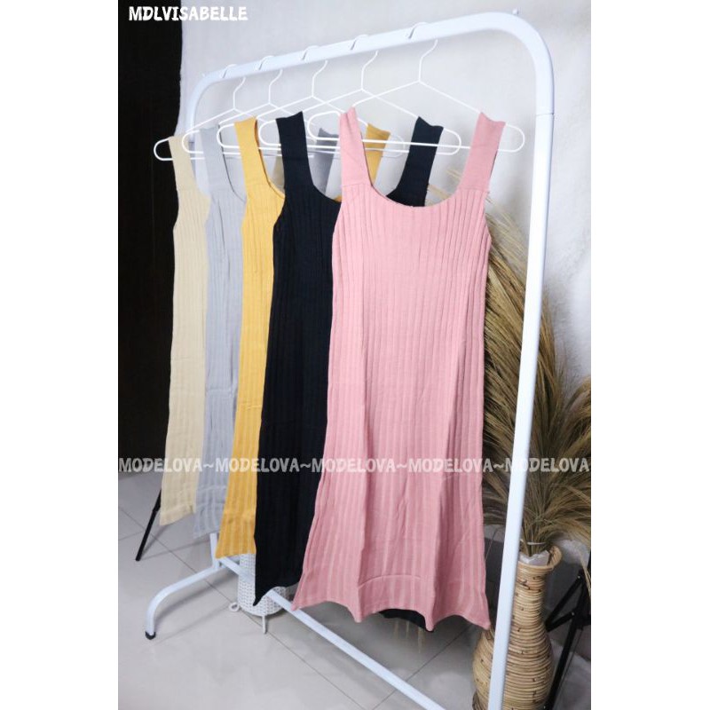 MDLV ~ DRESS ISABELLE RAJUT (BG) // DRESS RAJUT PANJANG // KNIT LONG DRESS // FASHION WANITA