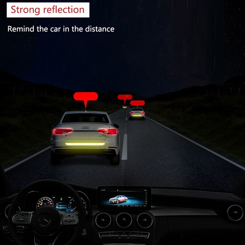 LARATH Nano Car Reflective Sticker - MERAH