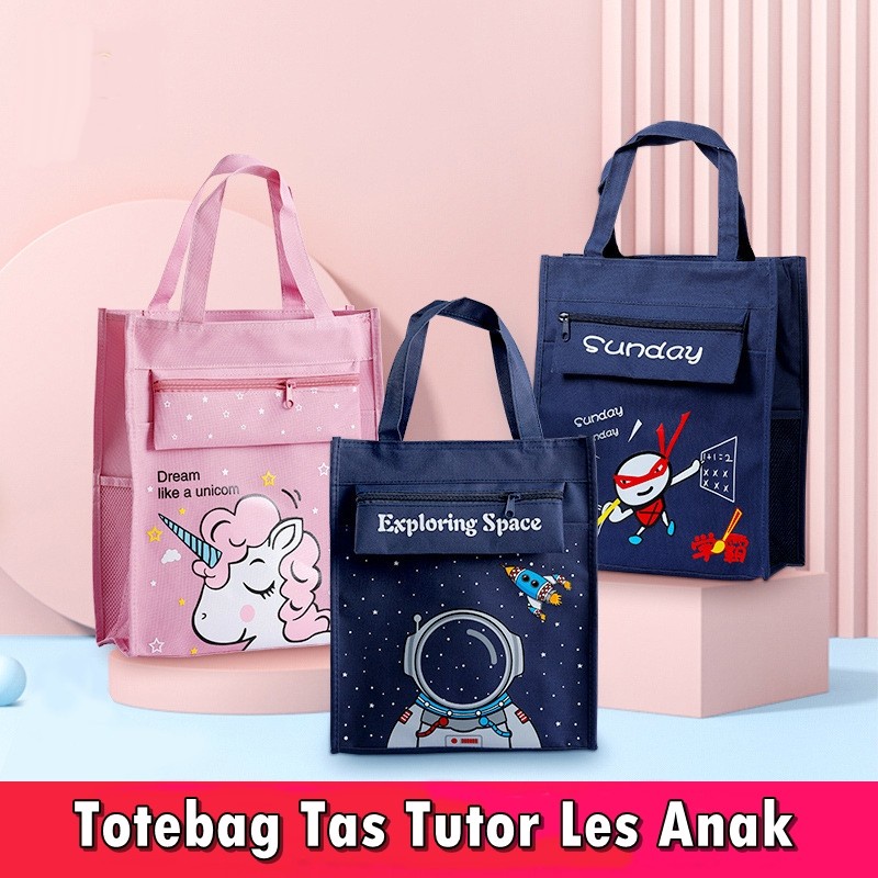 Tas Tote Bag Anak laki Laki Perempuan Tas Selempang Tas Sekolah TA0011