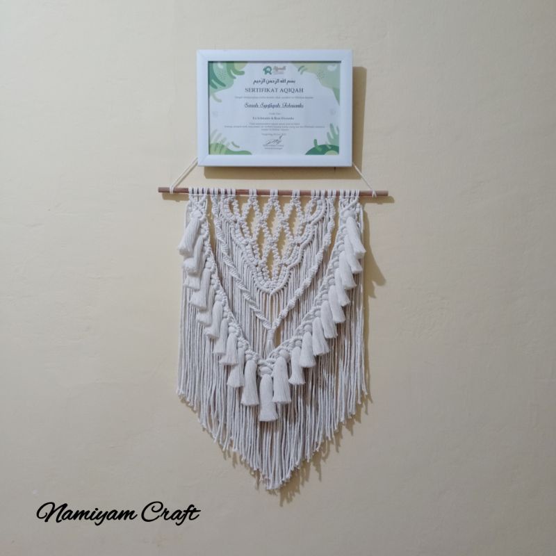 (Ready Stok) Macrame wall hanging / Hiasan dinding aesthetic / Room decoration