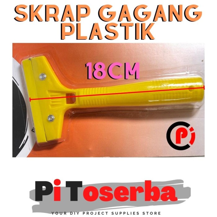 Kape Skrap Plastik Untuk Kerok Cat Stiker Scrapper Pembersih Kaca