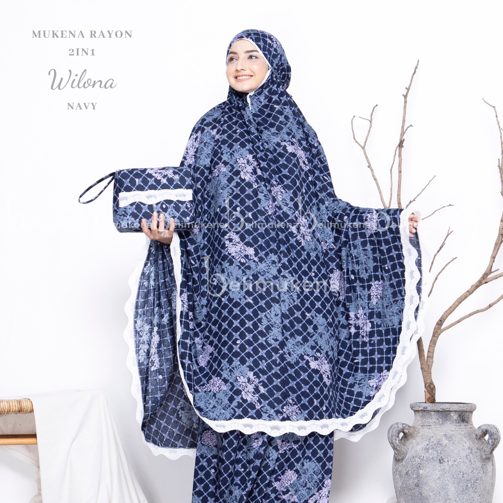 Mukena Dewasa Rayon Traveling 2in1 Wilona