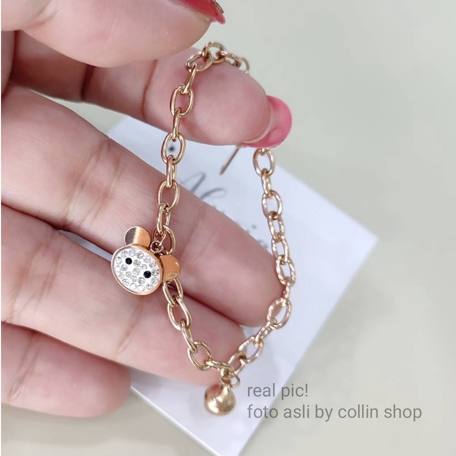 gelang anak bayi berlie original alycia anti karat