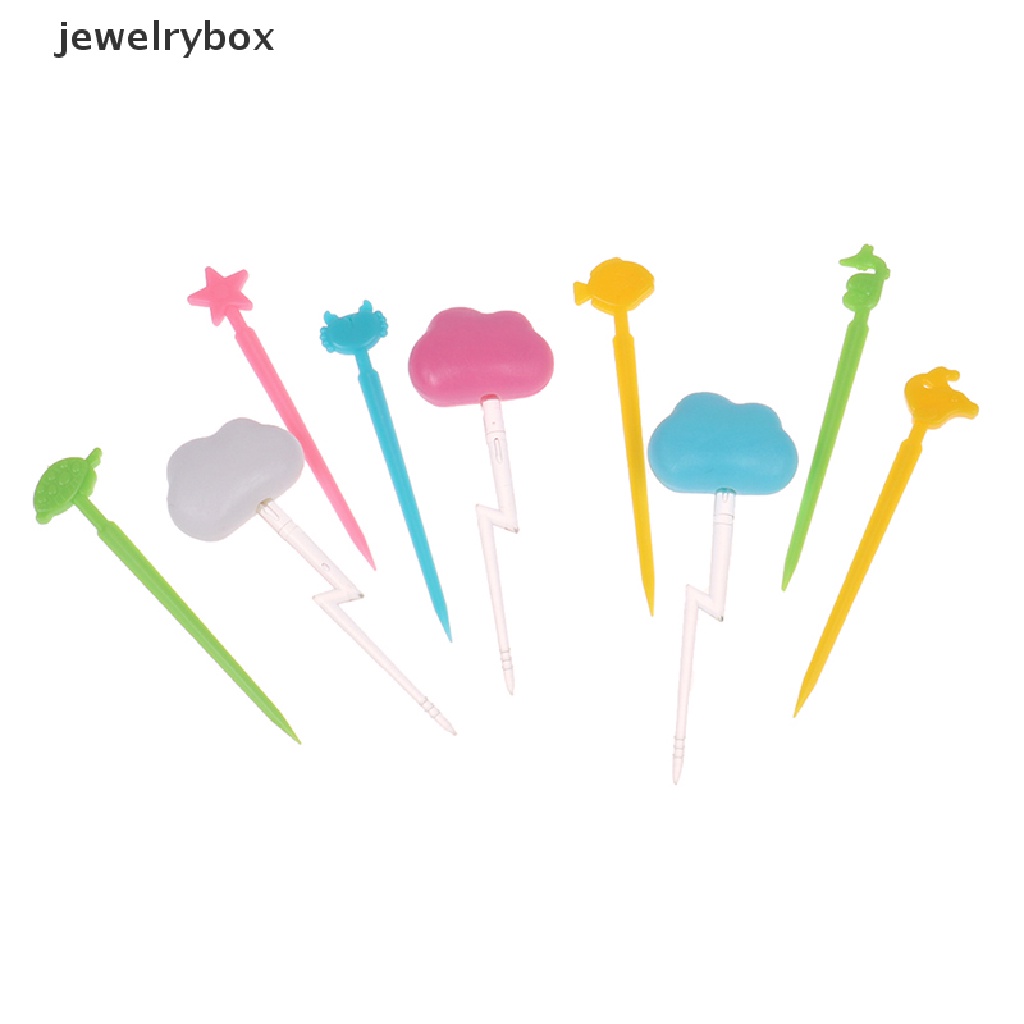 6 / 20pcs Garpu Buah / Kue / Dessert Mini Motif Kartun Untuk Anak