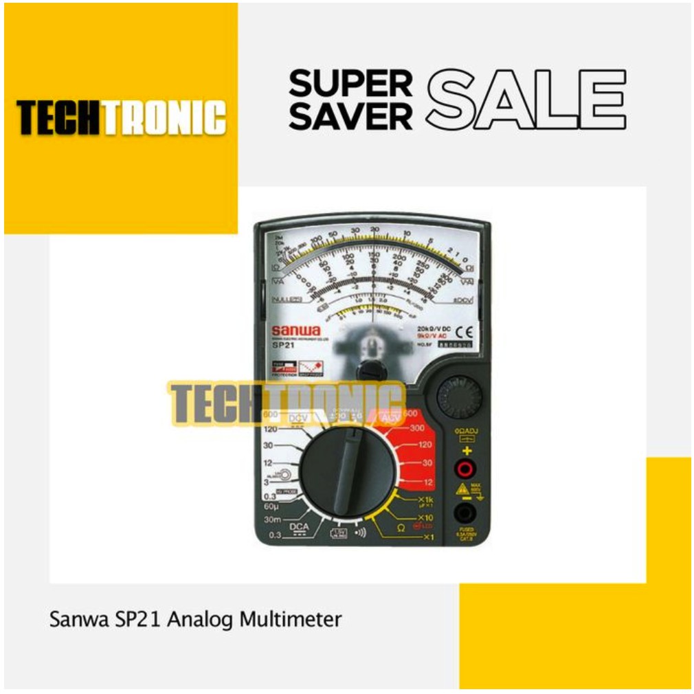 Sanwa SP21 Analog Multimeter - TECHTRONIC