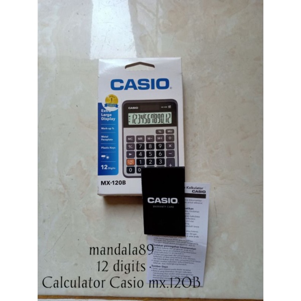 

Calculator Casio 12 digits MX-120B