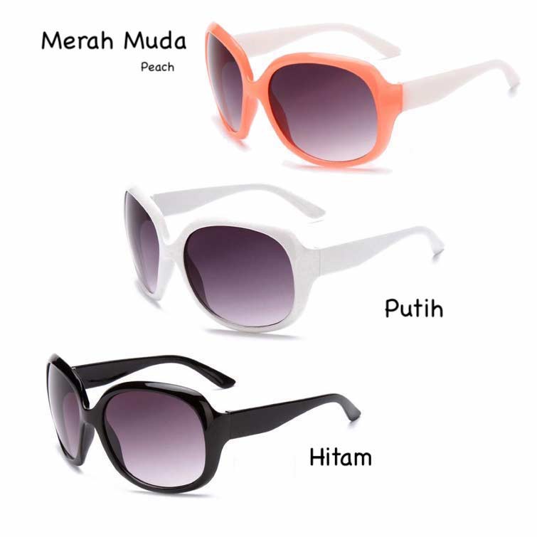 Anti UV Sunglasses - Kacamata Wanita - Peach - SG