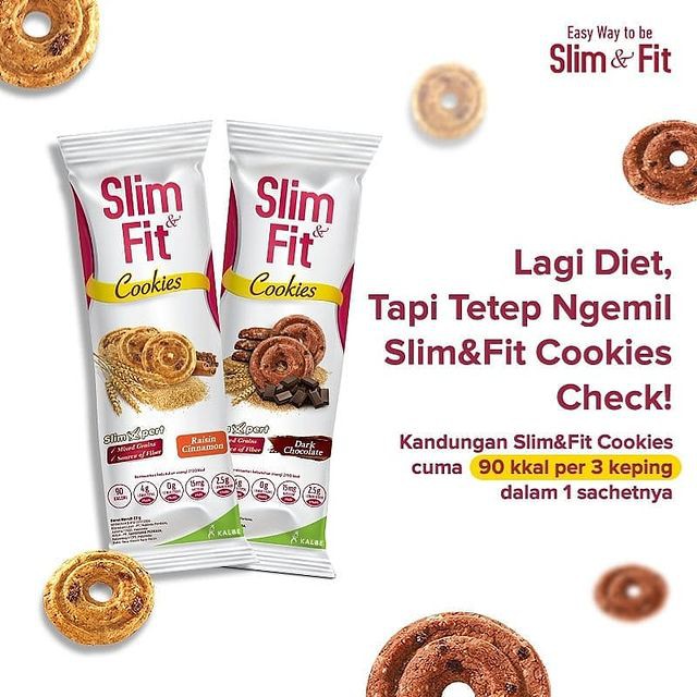 SLIM &amp; FIT COOKIES DIET SEHAT | SNACK CEMILAN RENDAH KALORI QUINOA OAT GANDUM