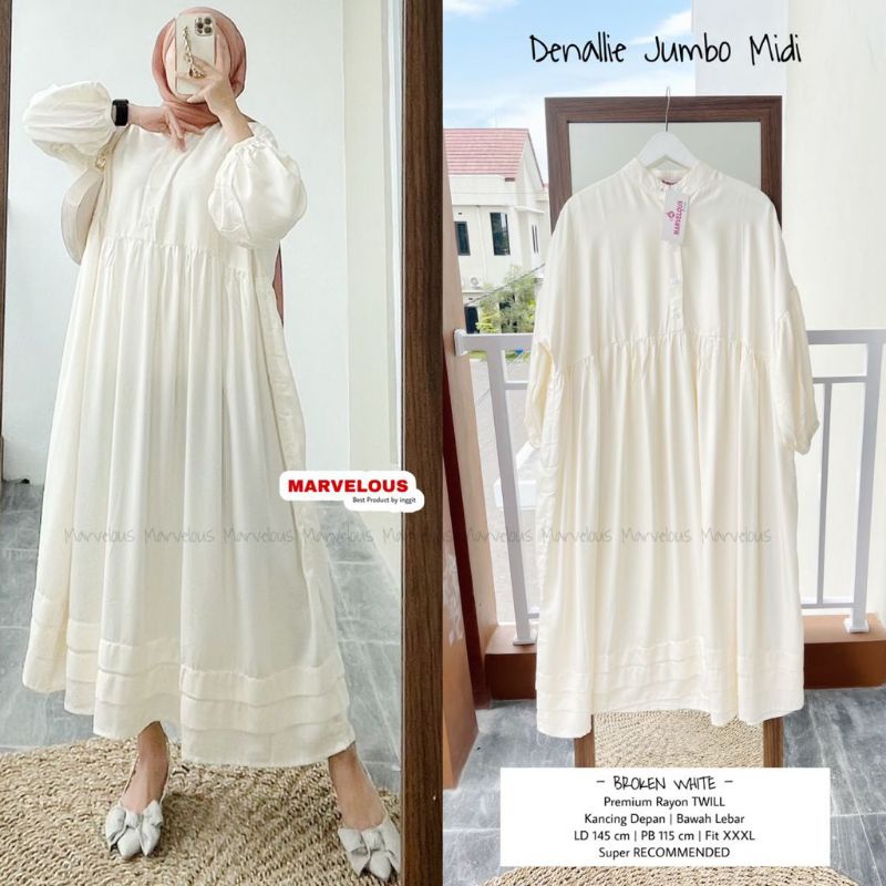 DENALLIE JUMBO MIDI BY MARVELOUS (DRESS MUSLIMAH) Midi dress jumbo best seller