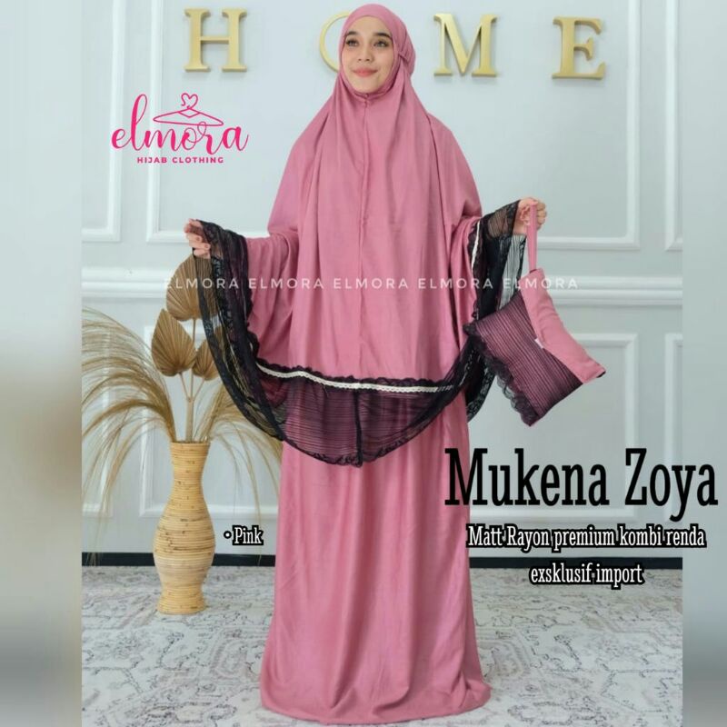 mukena zoya/pakaian dewasa/set dewasa