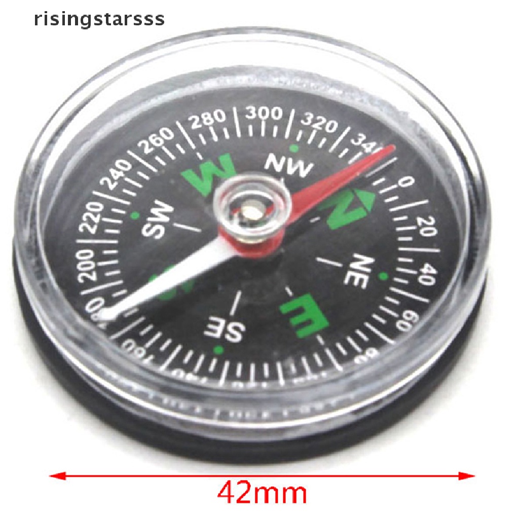 Rsid Span-new Kompas Portable Mini Precise Praktis Guider Survival Button Design Compass