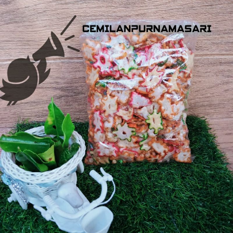 

CEMILAN KERUPUK BINTANG WARNA WARNI SIAP MAKAN 500gram DAUN JERUK/SEUHAH/HOT JELETOT/SEBLAK/PEDAS