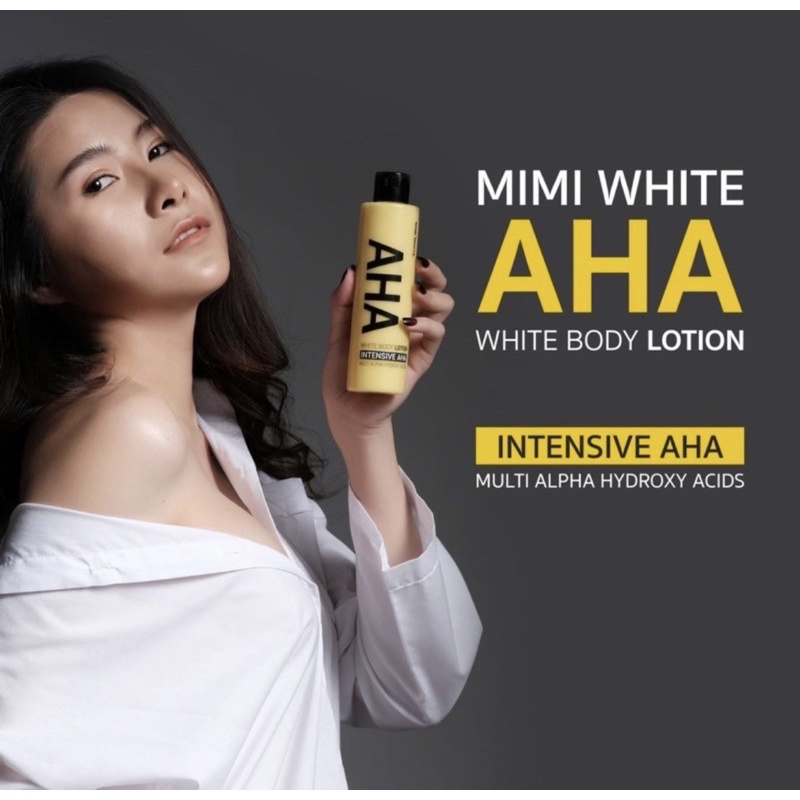 MIMI WHITE AHA White Body Lotion + Ginseng