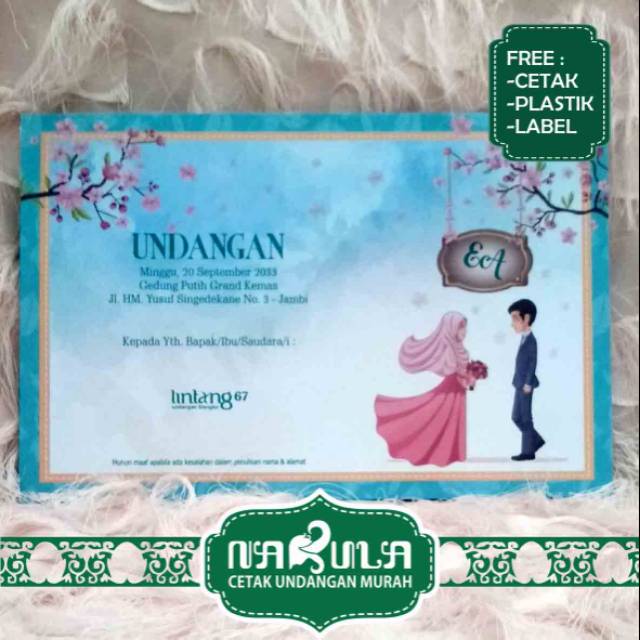 Cetak Undangan Pernikahan / Undangan Khitan Lintang 67 Harga Murah Best Seller