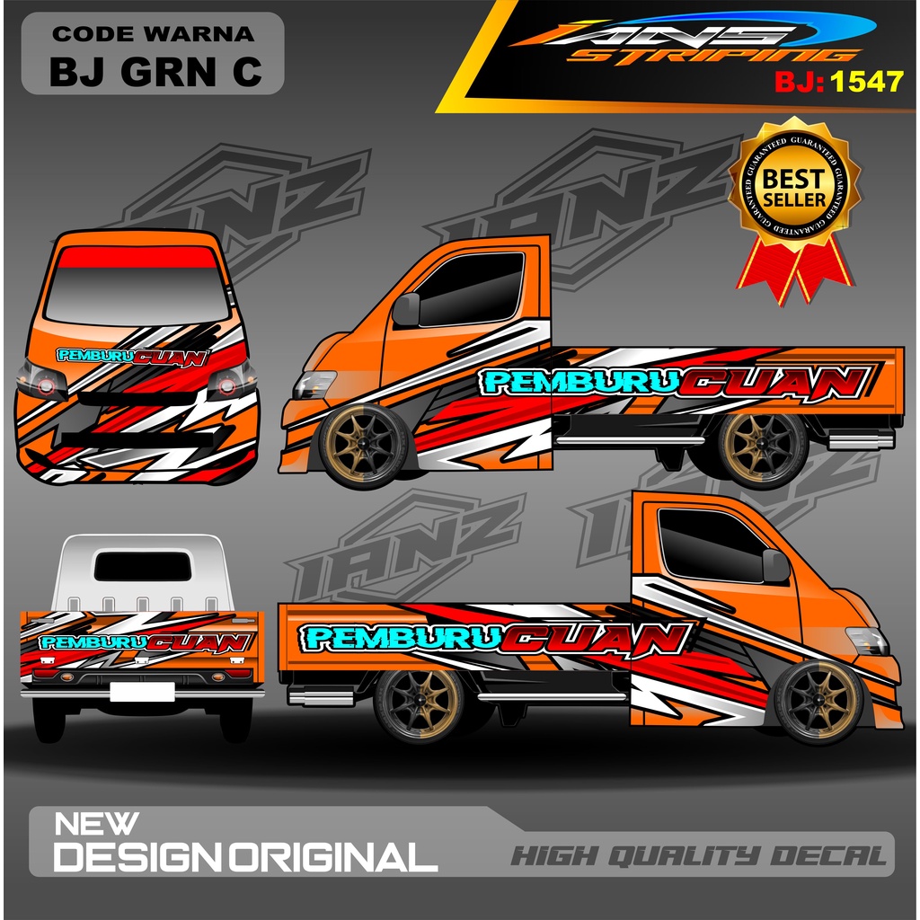 DECAL STIKER PICK UP GRANMAX CARRY L300 FULL BODY / / VARIASI STIKER FULL BODY / STIKER PICK UP / STICKER GRANMAX