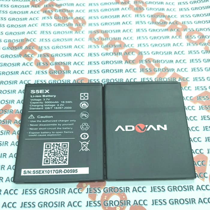 Baterai Battery Double Power Original ADVAN Vandroid S5EX , S5 EX