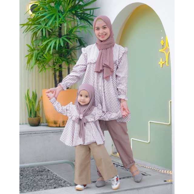 Almahyra Brenda Top Couple | Tunik Couple ibu anak | Tunik Couple | Atasan Couple | Tunik Ibu | Tuni