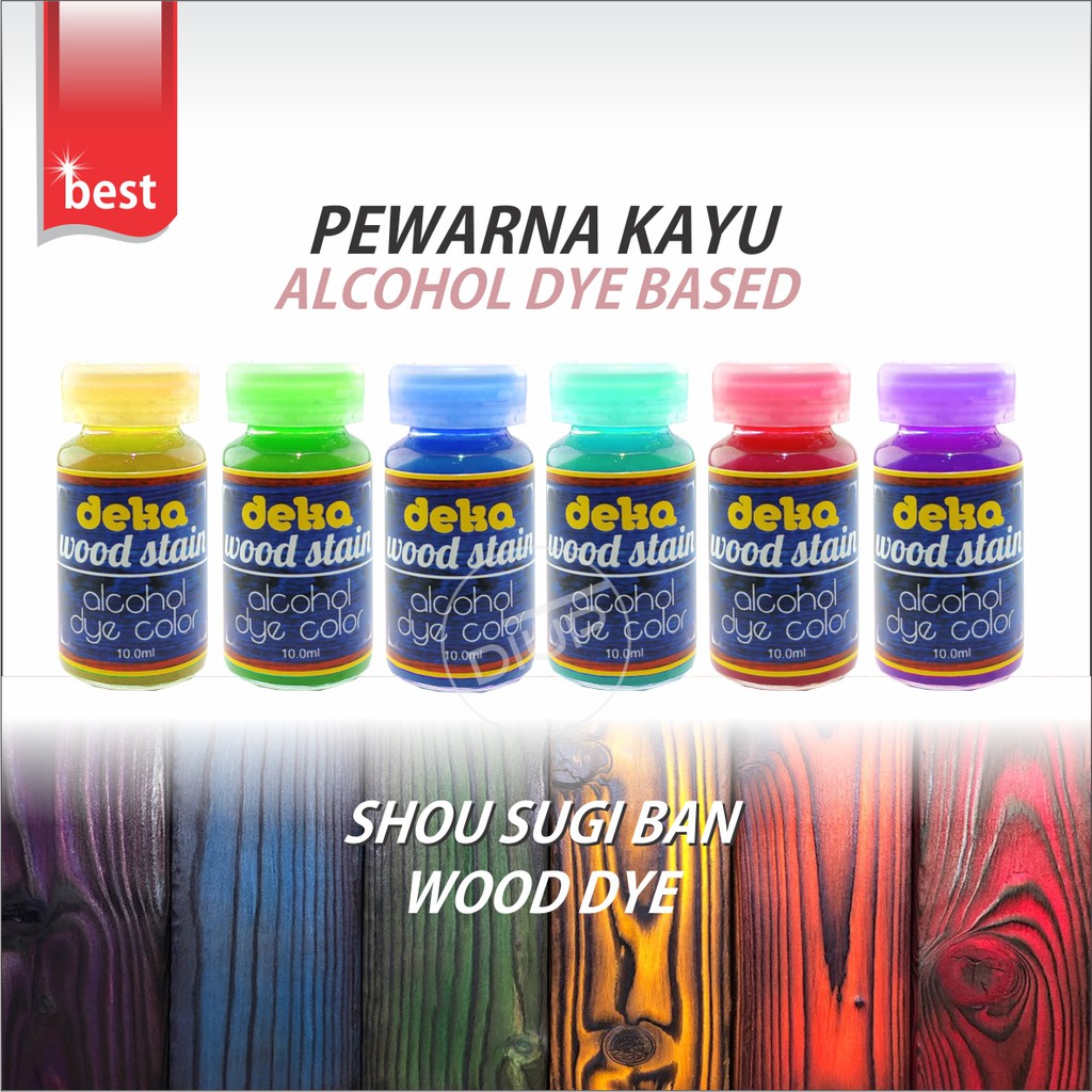 DEKA wood stain ALCOHOL dye color based SHOU SUGI BAN wood dye