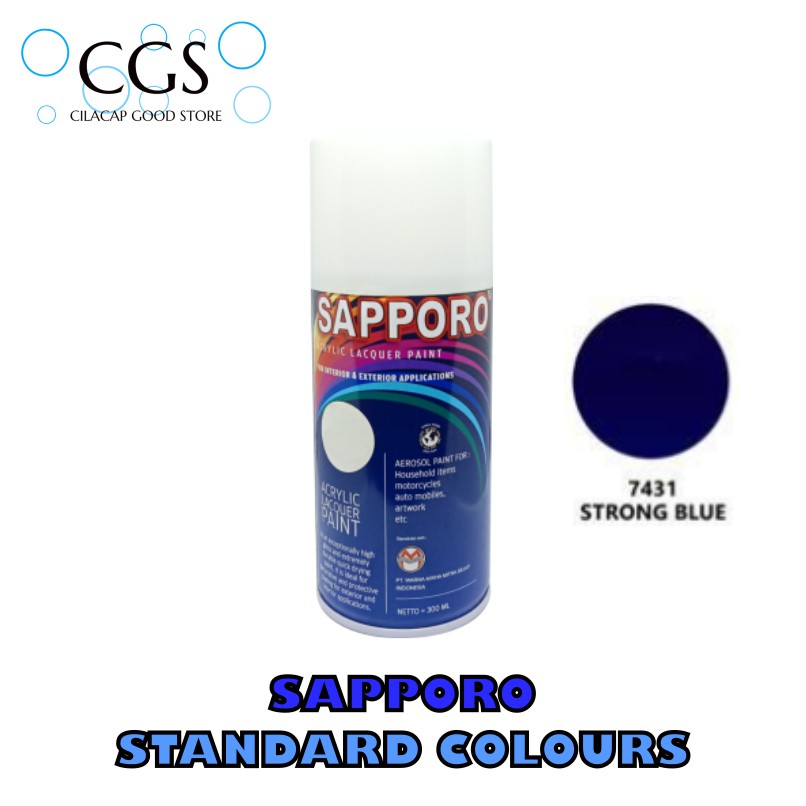 CAT SAPPORO STRONG BLUE 7431 - cat sapporo biru - pilok biru sapporo - pylox biru sapporo - cat moto