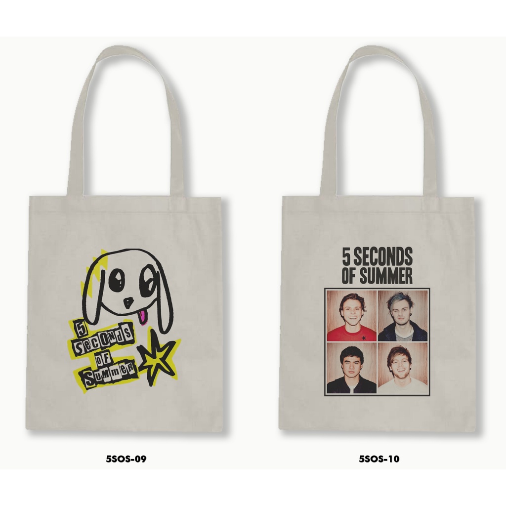 TOTE BAG BLACU  - 5 SECOND OF SUMMER / 5SOS