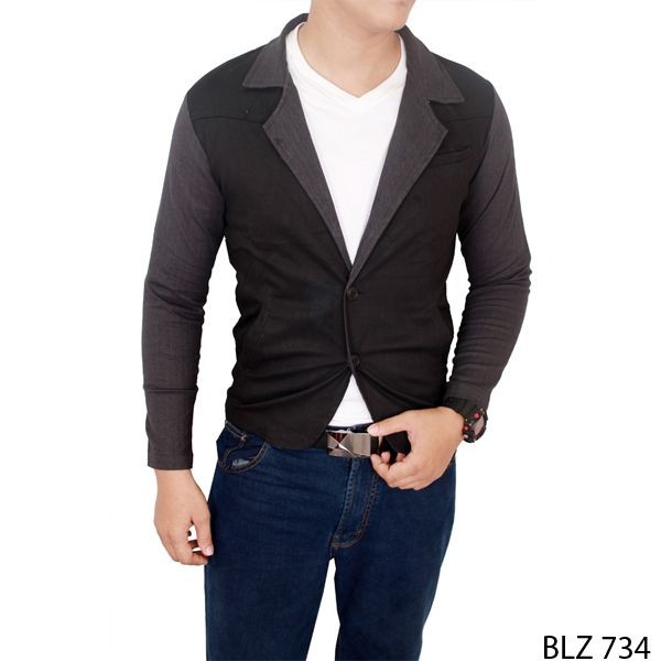 Blazer Suits For Men Stretch Hitam – BLZ 734