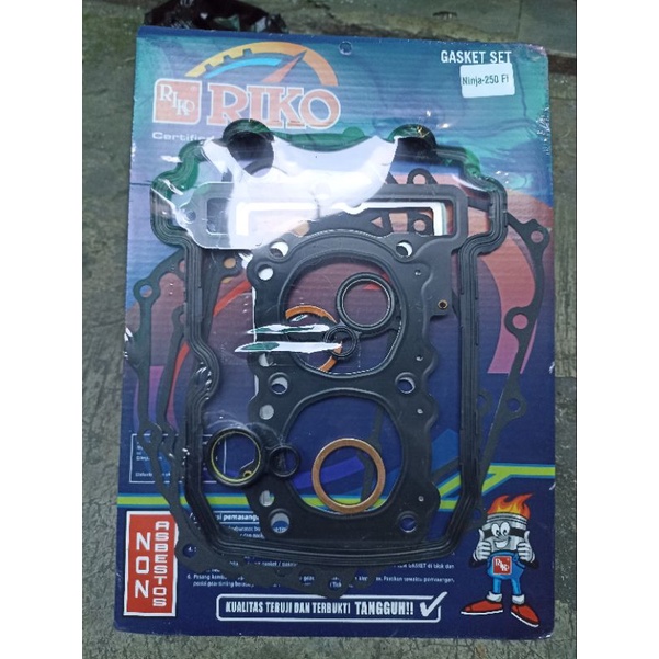 PAKING FULL SET NINJA 250 INJEKSI GASKET KOMPLIT NINJA 250 KARBU DAN FI