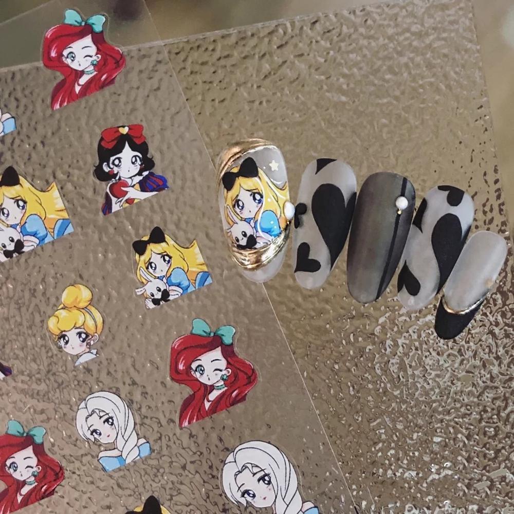 Mxbeauty Stiker Kuku Motif Kartun 3D Untuk Aksesoris Manicure