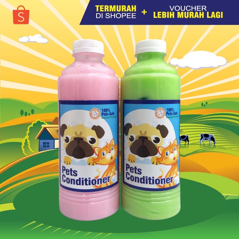 CONDITIONER KUCING 500 ml - Conditioner Kucing Pelembut Bulu Kucing Anti Kusut Anti Rontok Kucing Anjing Kelinci