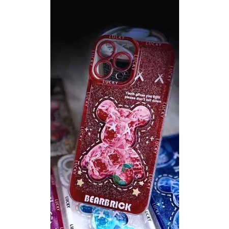 Case Gliter Bear Brick Proteck kamera For Hp Oppo Realme Vivo Samsung Xiaomi Redmi #casemotif#casemurah#casegliter