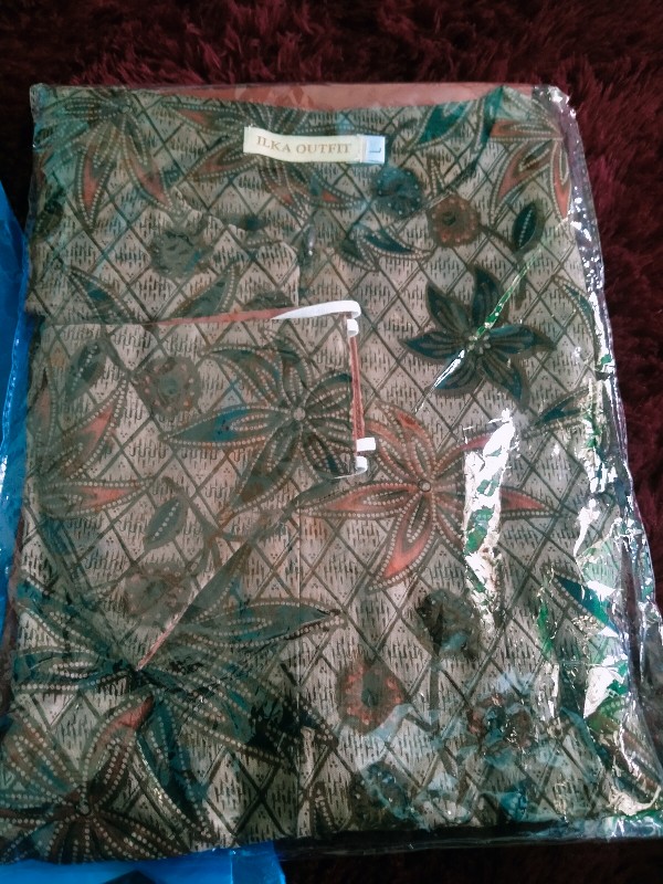 Atasan Batik Wanita Floral Polos 0831