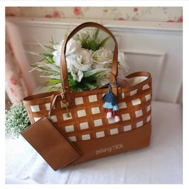 Tas fossil Rachel Tote Tan