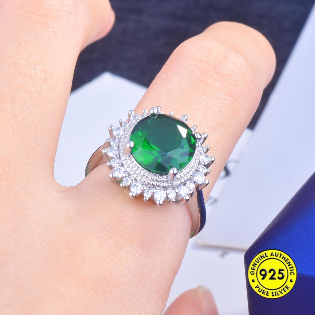 Cincin 5 Karat Dengan Batu Permata Emerald Warna Warni Untuk Wanita