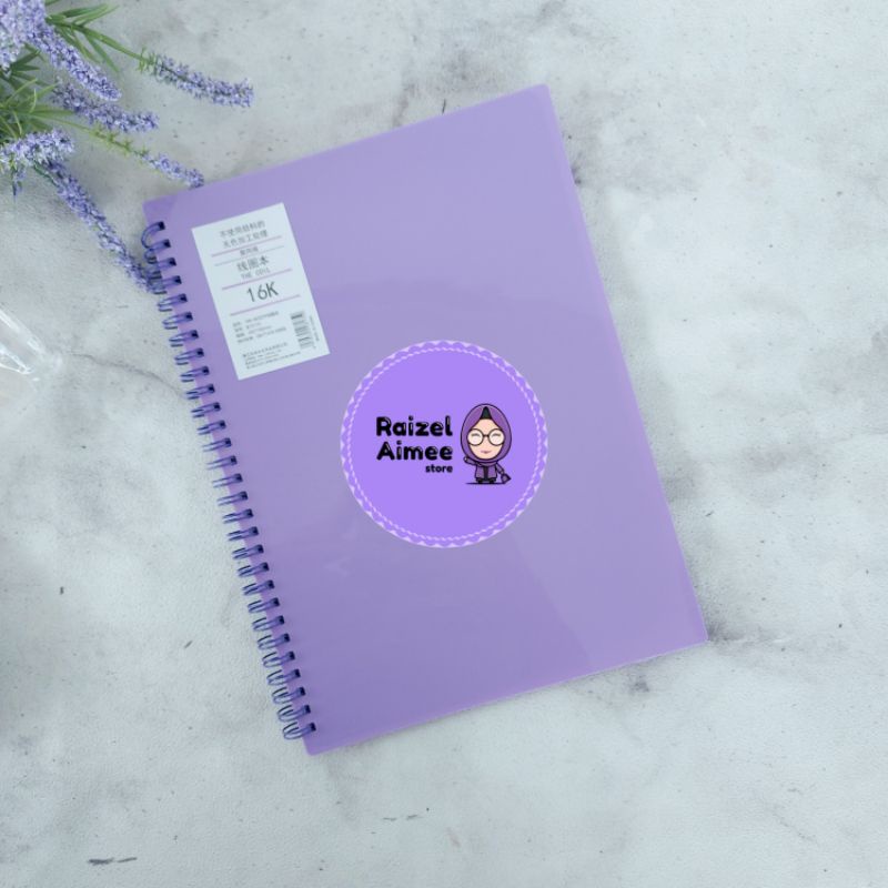 

NOTEBOOK UNGU LILAC JUMBO / BUKU CATATAN UNGU LILAC