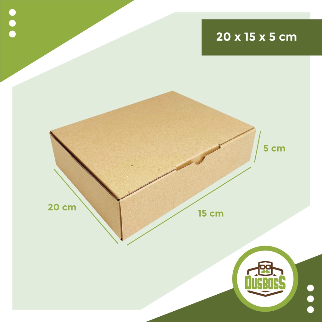 

Kardus karton uk. 20 x 15 x 5 cm --Die Cut dan easy usage- multifungsi / aksesories/ dll