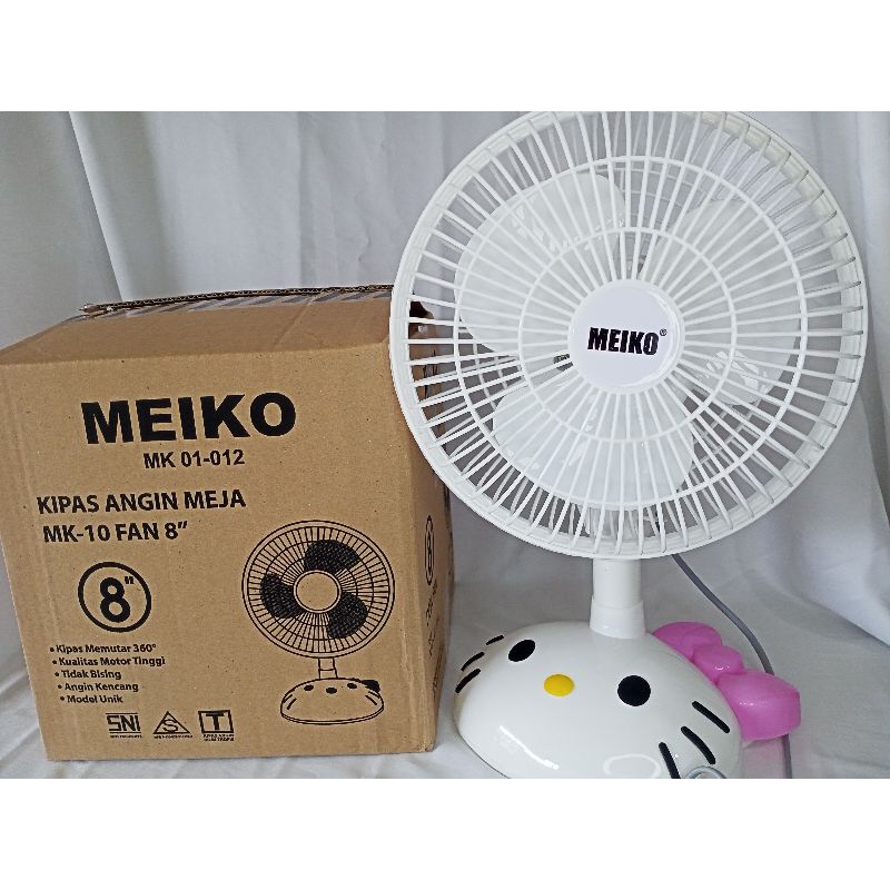 Kipas Angin Desk fan Kipas meja 8inch Hello Kitty Kipas angin meja Meiko murah