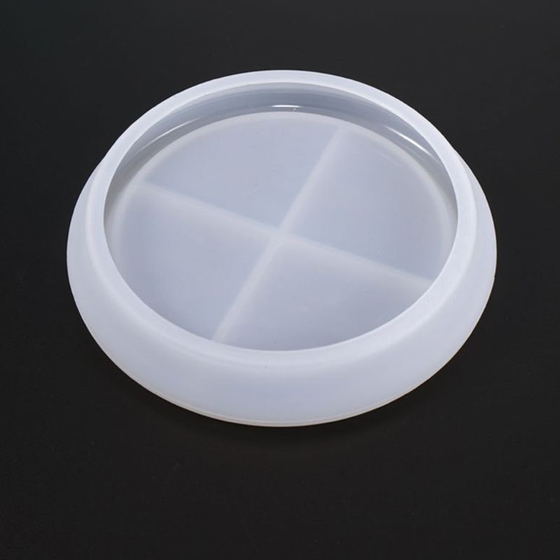 SIY  Silicone Crystal Epoxy Resin Mold Round Saucer Coaster Mat Casting Mould Handmade DIY Crafts Jewelry Making Tools