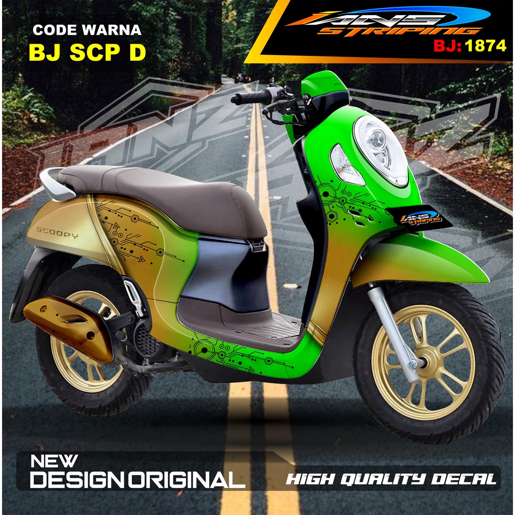 VARIASI STICKER FULL BODY SCOOPY / STICKER ALL NEW SCOOPY / STIKER FULL BODY SCOOPY TERMURAH / STIKER MOTOR SCOOPY / STIKER MOTOR