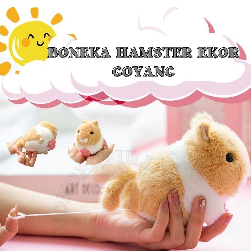 Mainan Boneka Hamster Buntut Goyang Mainan Anak Perempuan