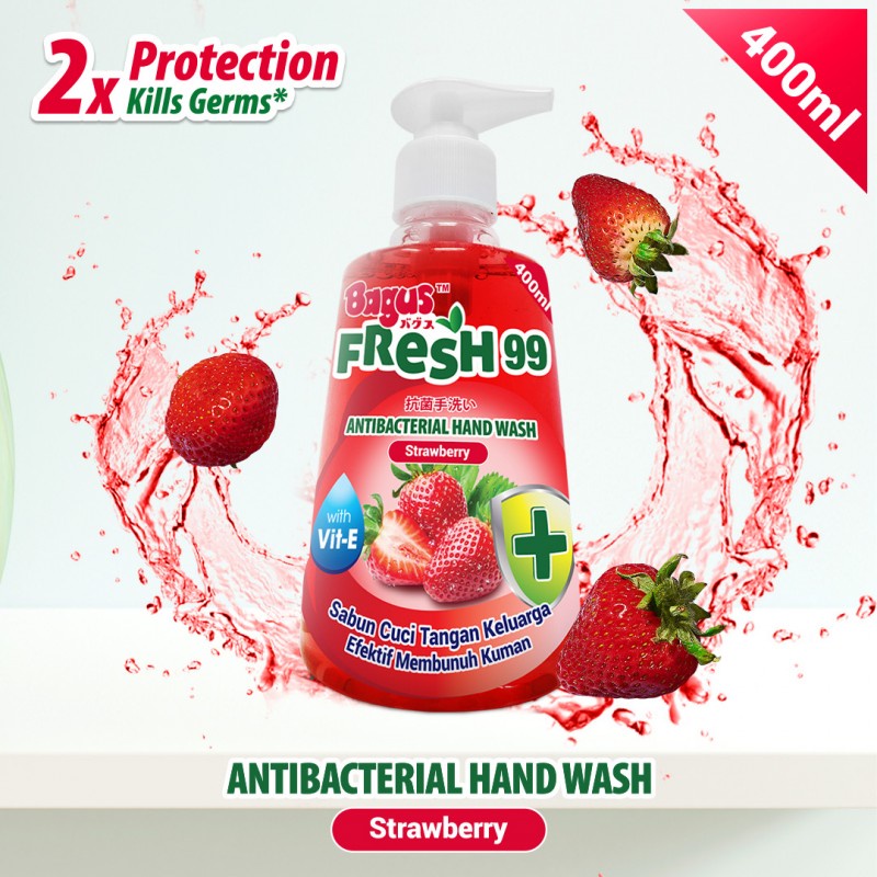 Bagus FRESH 99 AntiBacterial Hand Wash Sabun Cuci Tangan Botol 400 ml