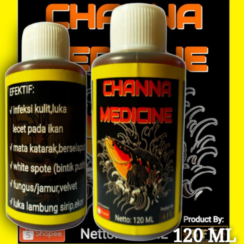 Obat ikan channa/CHANNA MEDICINE 120 ml