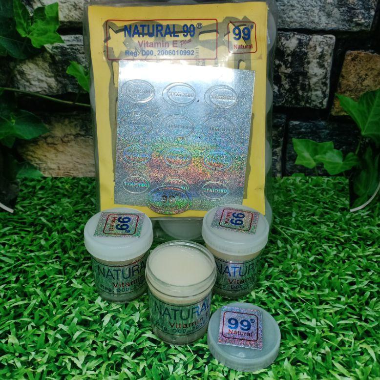 [KODE HE] Cream Natural 99 Vitamin E Original Day & Night [ List Silver 12 Pcs ]