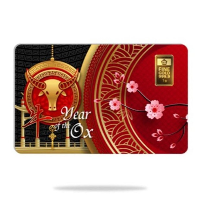 Logam Mulia LM Antam Gift Series 1 gram edisi Imlek Year of the Ox 2021