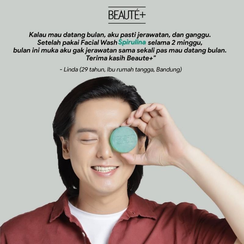 Beauteplus Spirulina Transparent Soap by Roger Danuarta & Cut Meyriska | Beaute Plus